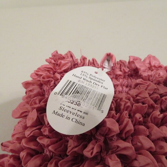 Women F.C One Size Fits Most Bubble Crinkle Popcorn Sleeveless Stretchy Tank Top - Picture 5 of 5